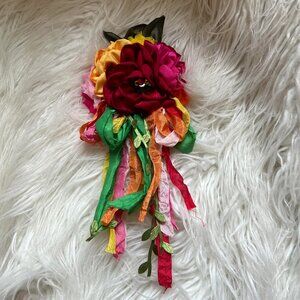 Ribbon Flower Brooch - Dress Like An Angel